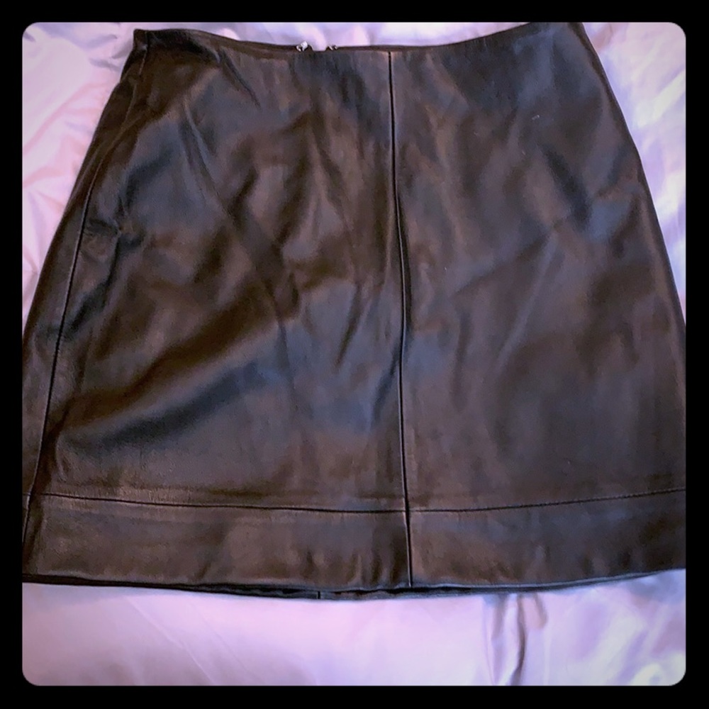 Real leather mini